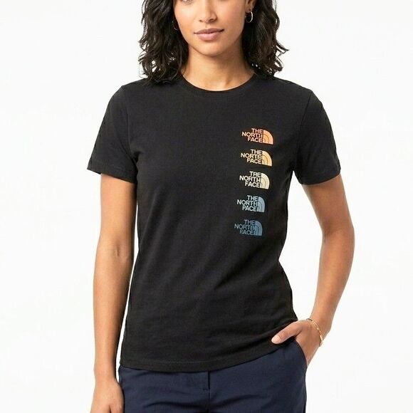 The North Face Tops - THE NORTH FACE T-Shirt Cotton Off Black Women Size Medium NEW NWT